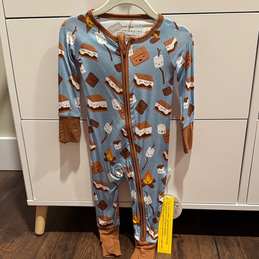 Little Sleepies S'mores Print 6-12